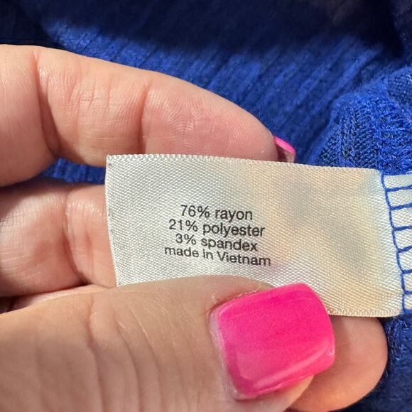 Lane Bryant Women's Plus Size 22/24 Cowl Neck Long Sleeve Royal Blue Sweater - Picture 4 of 10